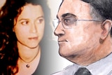 A court sketch of Bradley Edwards next to an archive image of Ciara Glennon.