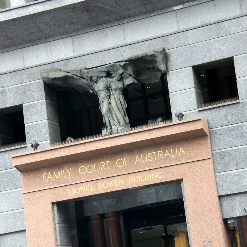 An exterior of the Family Court of Australia in Sydney.