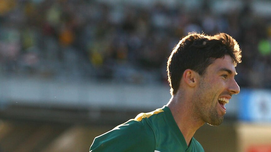 Jason Hoffman opened and finished the scoring in the Olyroos victory.