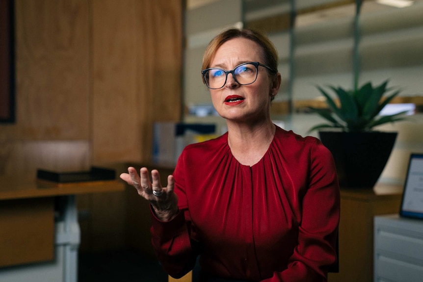 WA consumer protection commissioner Lanie Chopping, mid sentence.