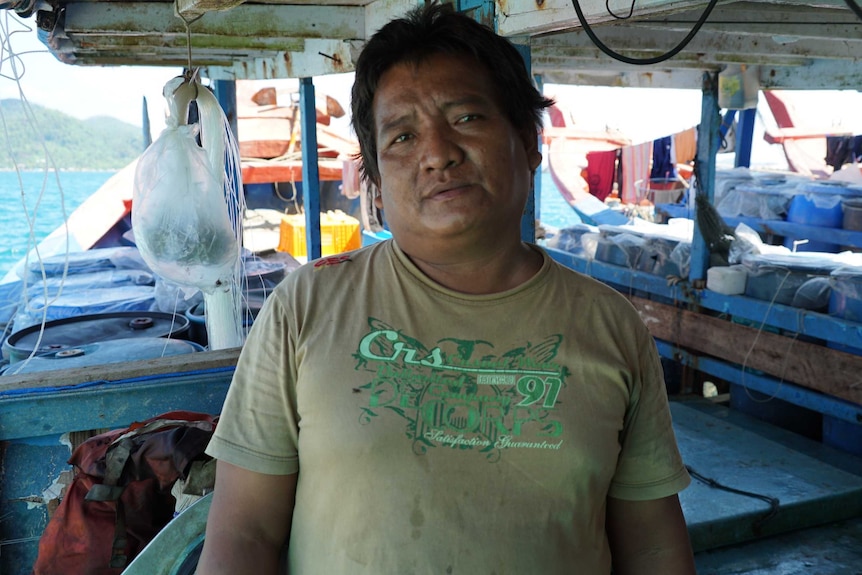 Fisherman Syahrizal off the Natuna Islands