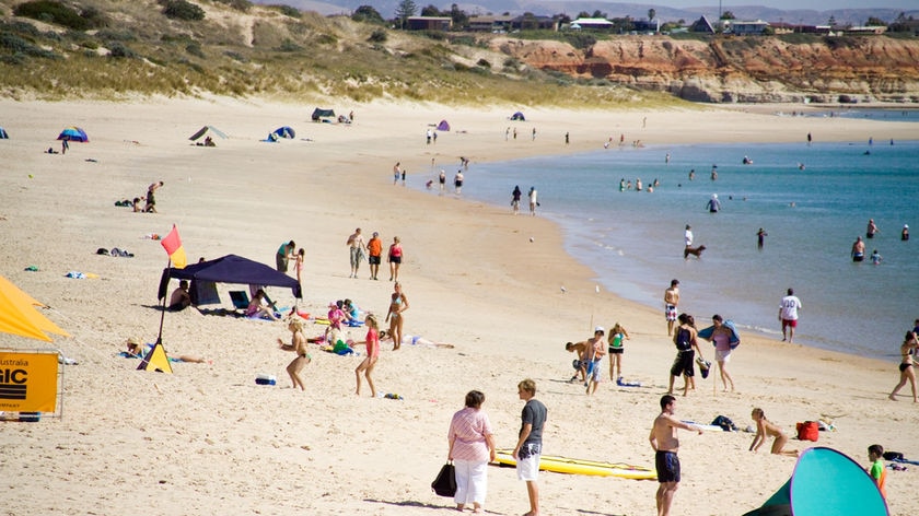 beachgoers