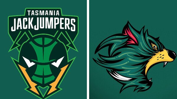 The JackJumpers and Tasmania Devils logos side by side.