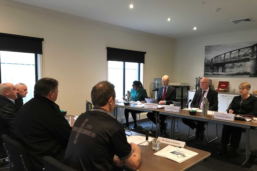 Hearings of the Senate inquiry into offshore petroleum worker safety at Sale, Victoria