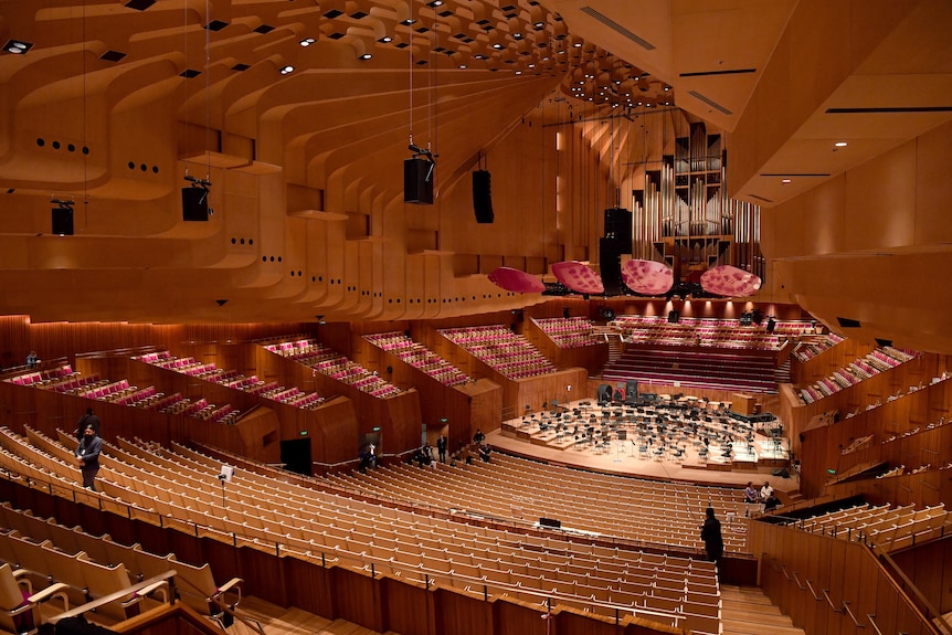 The inside of the Sydney Opera house