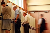 Polling booths on voting day