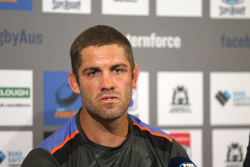 Matt Hodgson at Western Force press conference