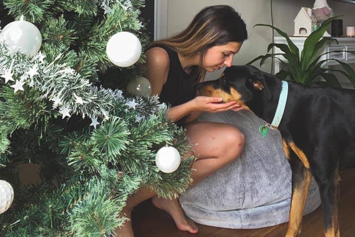 Holly Alexander and her dog Ester.