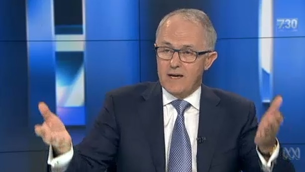 Malcolm Turnbull is interviewed by ABC 7.30's Leigh Sales, November 19, 2014.