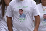 Family of young Zayne Colson attended court in t-shirts with his image on them.