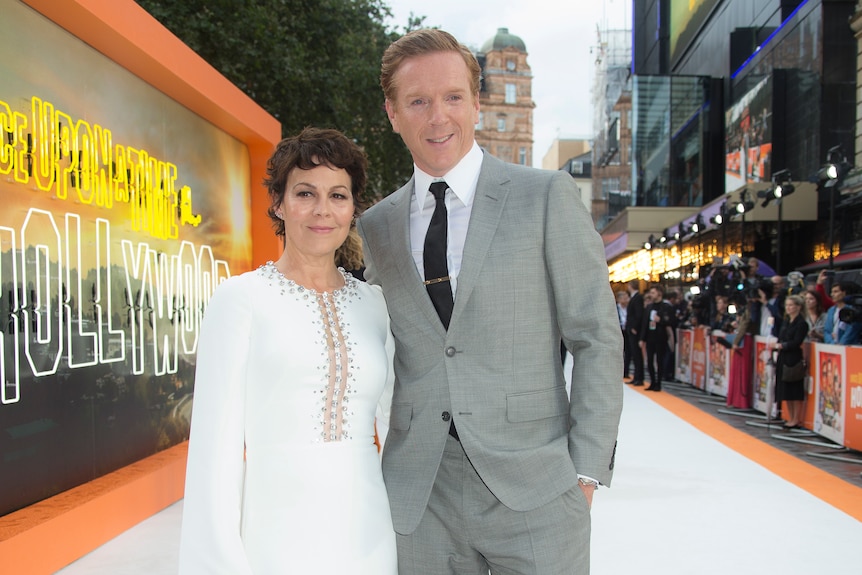 Helen McCrory and Damian Lewis at the premiere of Once Upon a Time in Hollywood