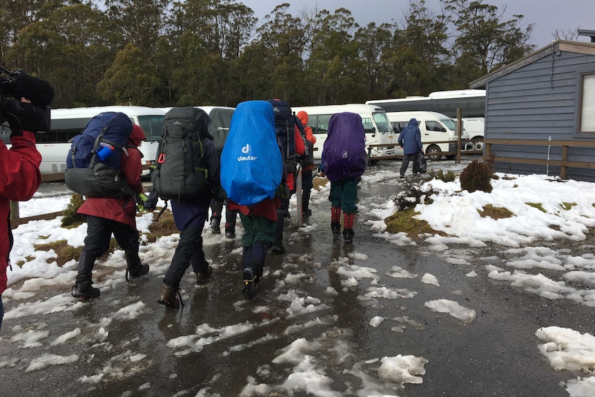 Friends School students were evacuated from Cradle Mountain amid wintery weather, 19th July 2019