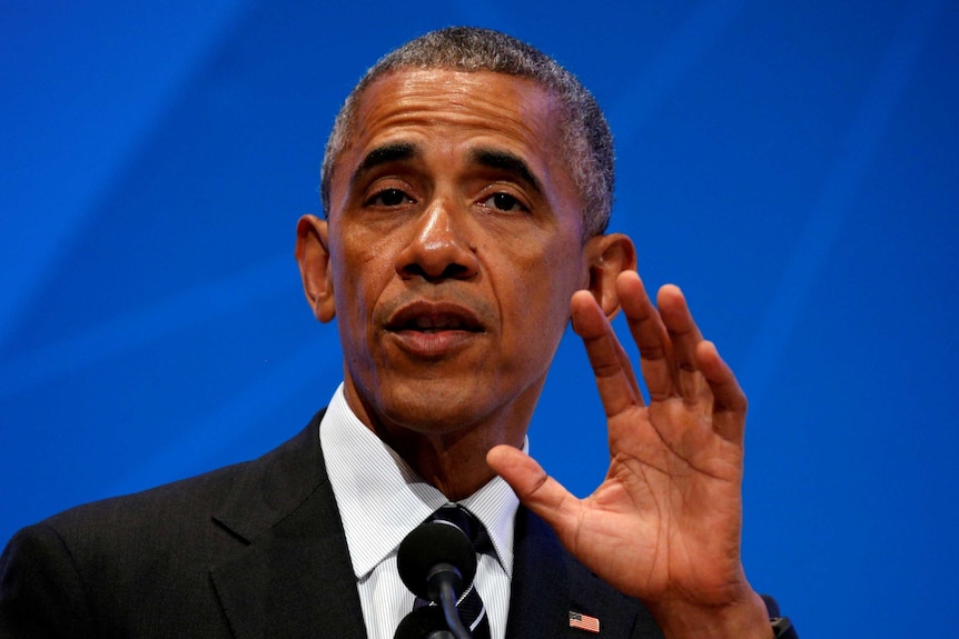 US President Barack Obama speaks about Brexit at the Global Entrepreneurship Summit at Stanford University