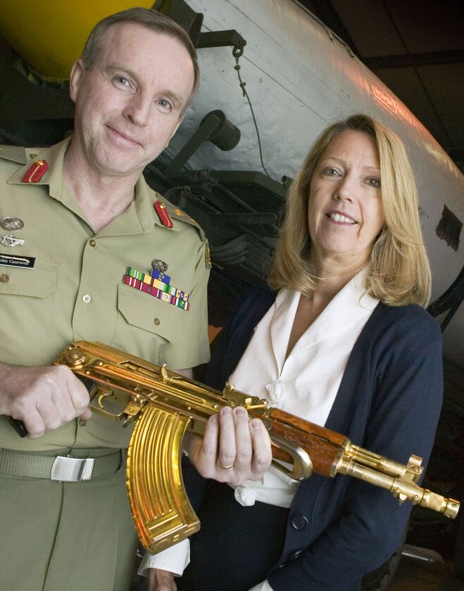 Saddam S Golden Gun A Shiny Reminder Of Conflict Abc News