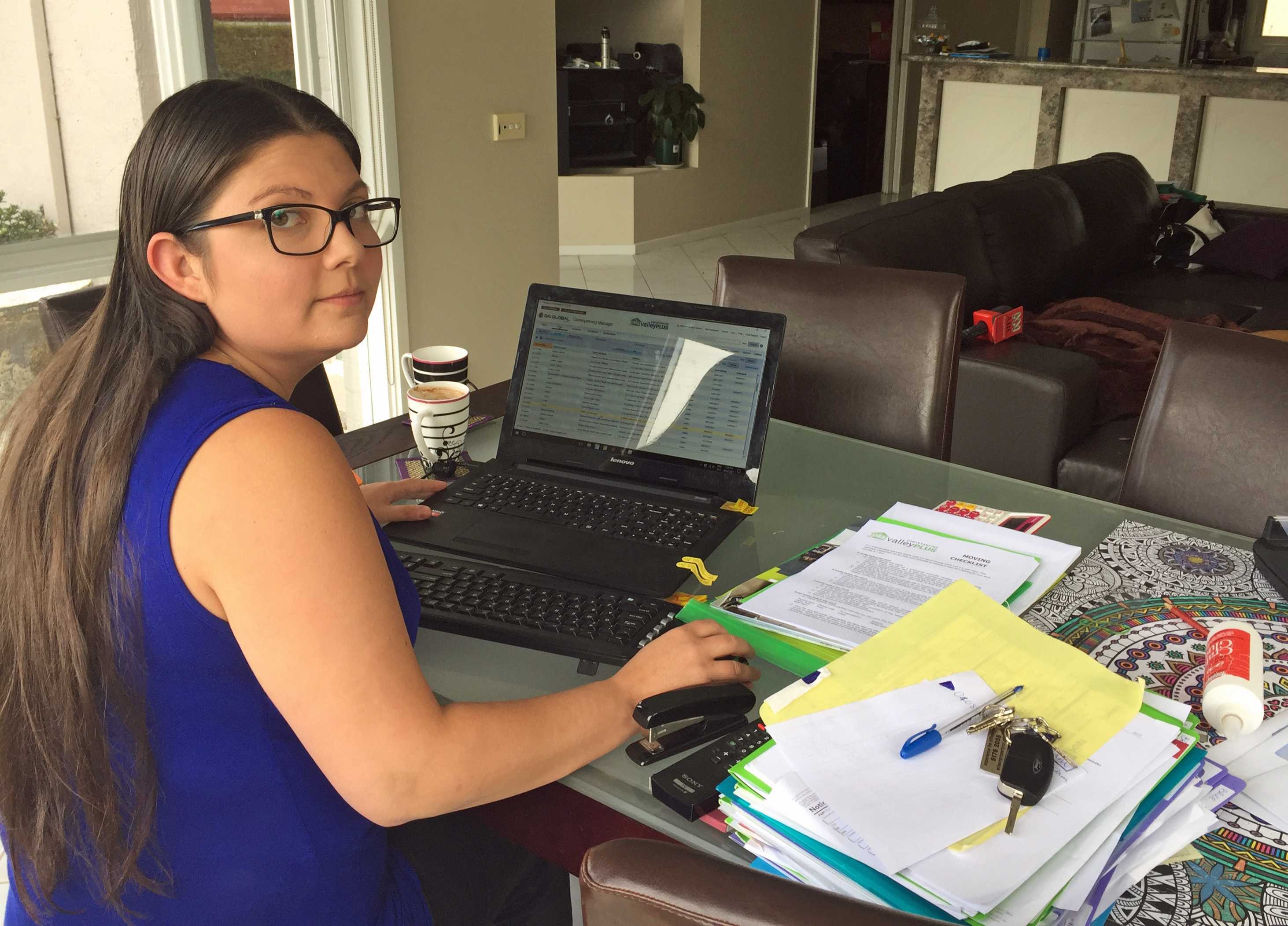 Jessica Sumner runs a conveyancing business from home in Traralgon.