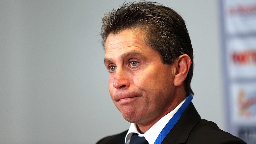 Sydney FC coach Frank Farina during a press conference after the match against Adelaide United.