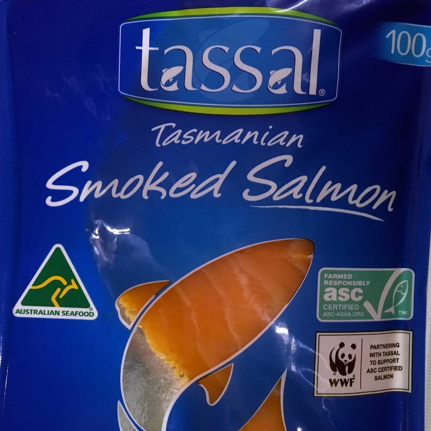 Packet of Tassal salmon