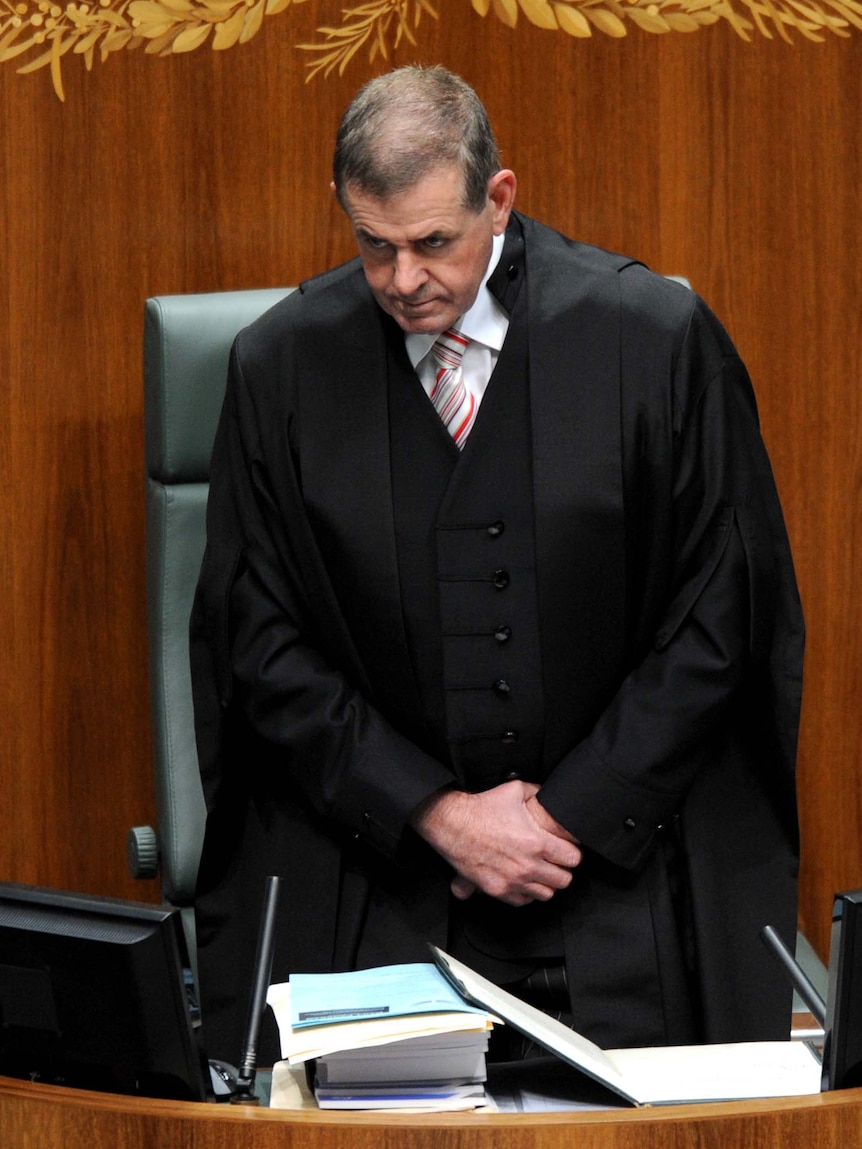 Slipper robes up for Parliament