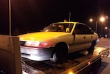 A car impounded after allegedly being driven 70km over the speed limit in Alexander Heights, Perth.