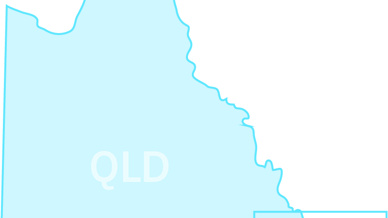 Map of QLD showing Division of Moncrieff
