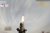 Chinese state media released this video of a missile launch