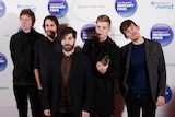 Musicians from British indie rock band Foals