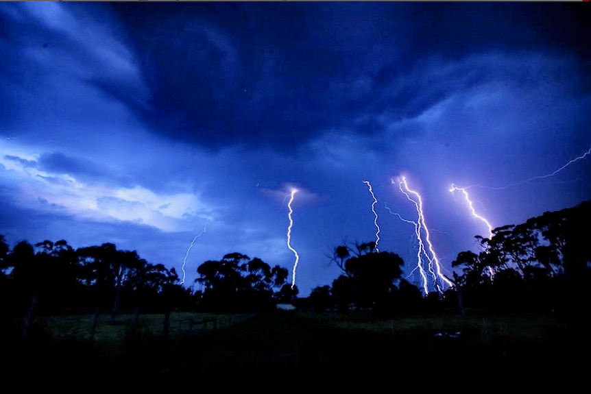 Lightning strike in south east