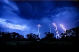 Lightning strike in south east