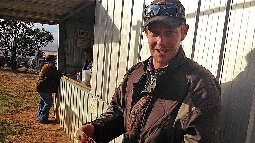Rodeo goer Luck Hucks left without his breakfast bacon