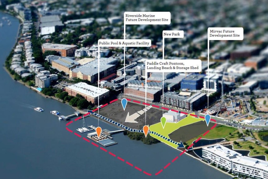 A plan of the Riverside Marine Teneriffe proposal