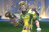 The character of Junkrat from the videogame Overwatch