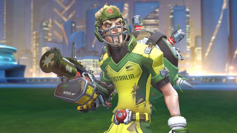 The character of Junkrat from the videogame Overwatch