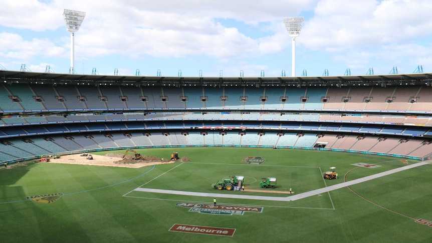 Melbourne Cricket Ground is replacing all the turf on the ground for the first time in six years.