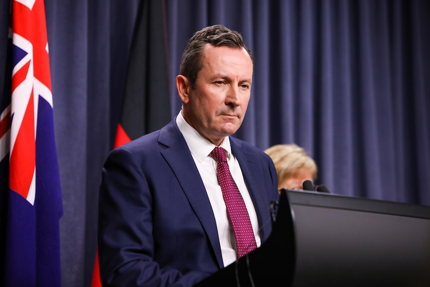 Mark McGowan with a serious expression.