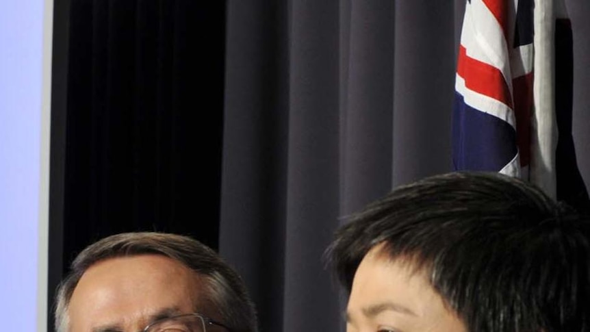 Wayne Swan and Penny Wong