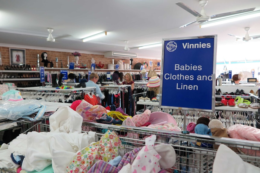 Second hand clothes for sale in NSW North Coast Vinnies op-shop