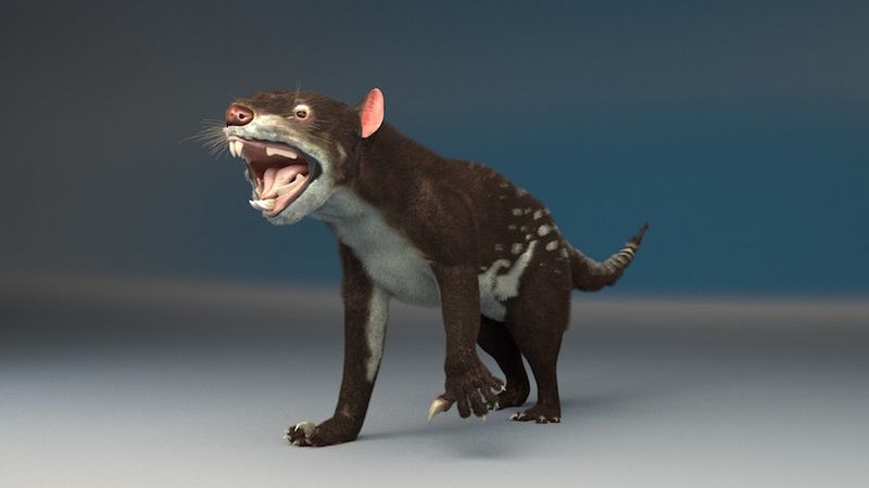 A 3d illustration of a cat-like creature