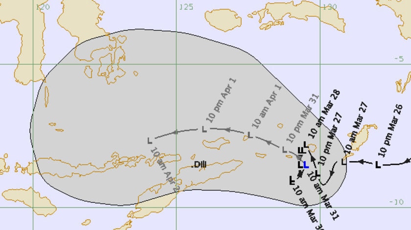 East Timorese authorities are preparing for a possible cyclone.