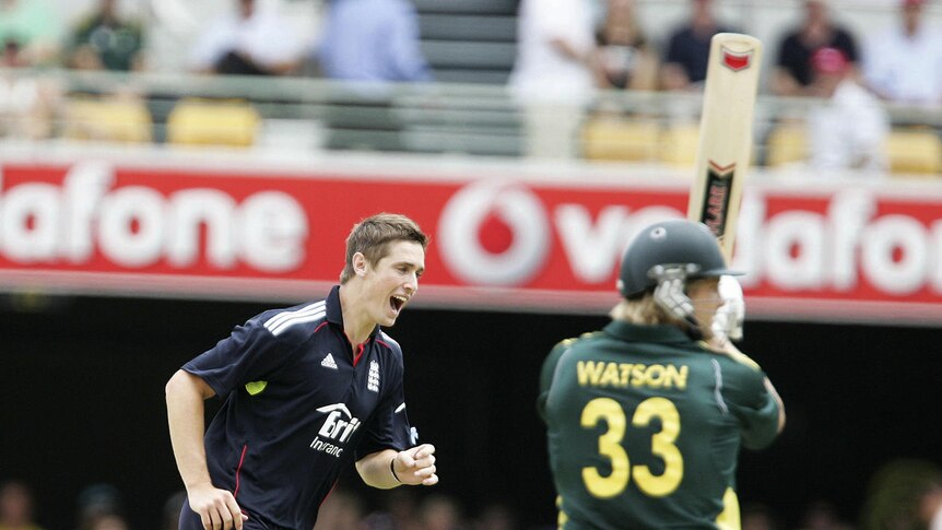 Chief destroyer ... Chris Woakes took 6 for 45 in just his second one-day international.
