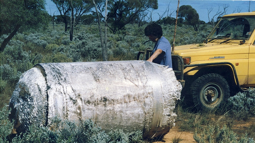 The oxygen tank of the Skylab space station that fell over WA in 1979.