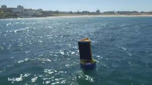 Clever Buoy floats off a NSW beach