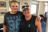 Mandy Grieger with her 13-year-old son, Jack