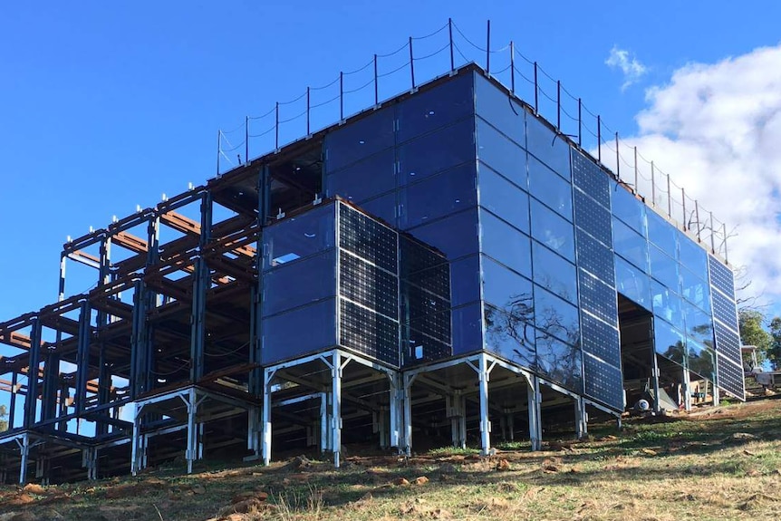 Iron Matrix house made with solar panels