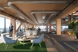 Concept art of Brisbane's office timber building