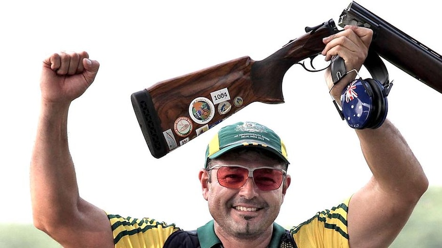 Flawless ... Michael Diamond shot a perfect score of 100 clays for the first time since Sydney 2000.