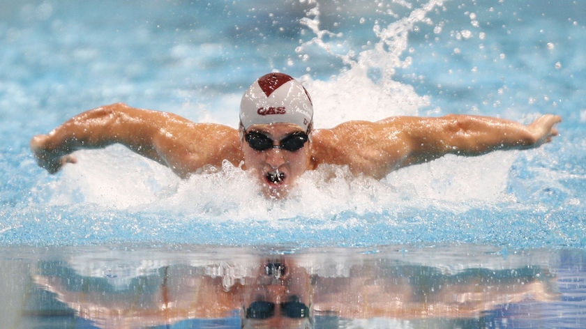 Diving back in...D'arcy says he wants his swimming to make the headlines from now on.