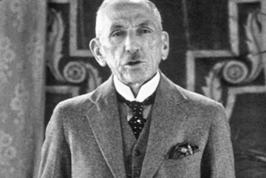 Video still: Australian prime minister Billy Hughes speaking