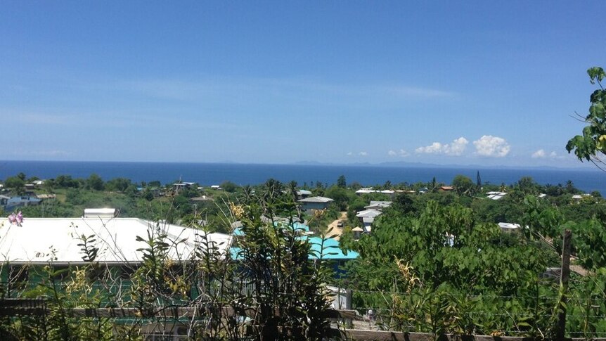 View of Honiara after tsunami warning