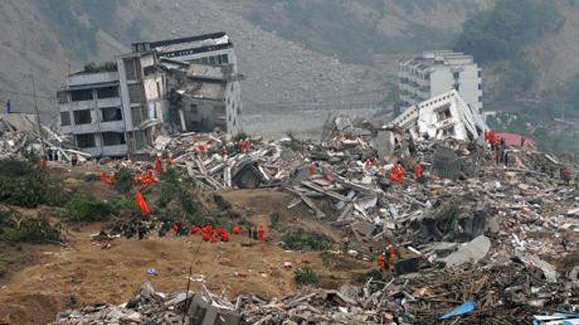 This image obtained from Twitter purportedly shows destroyed buildings in Port-Au-Prince