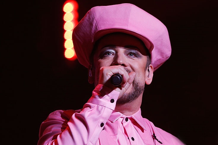 Boy George performs at Rod Laver Arena in Melbourne.